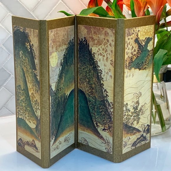 Vintage Small Japanese Byobu -Rare